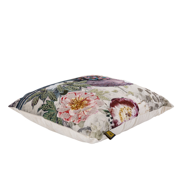 PTMD PTMD Loralee Groen Sierkussen Vierkant – Luxe Woondecoratie-Kussens-PTMD