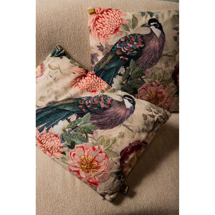 PTMD PTMD Loralee Groen Sierkussen Vierkant – Luxe Woondecoratie-Kussens-PTMD