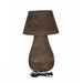 PTMD Peake Bruin Mango Hout Rond Tafel Lamp Big-Tafellampen-PTMD
