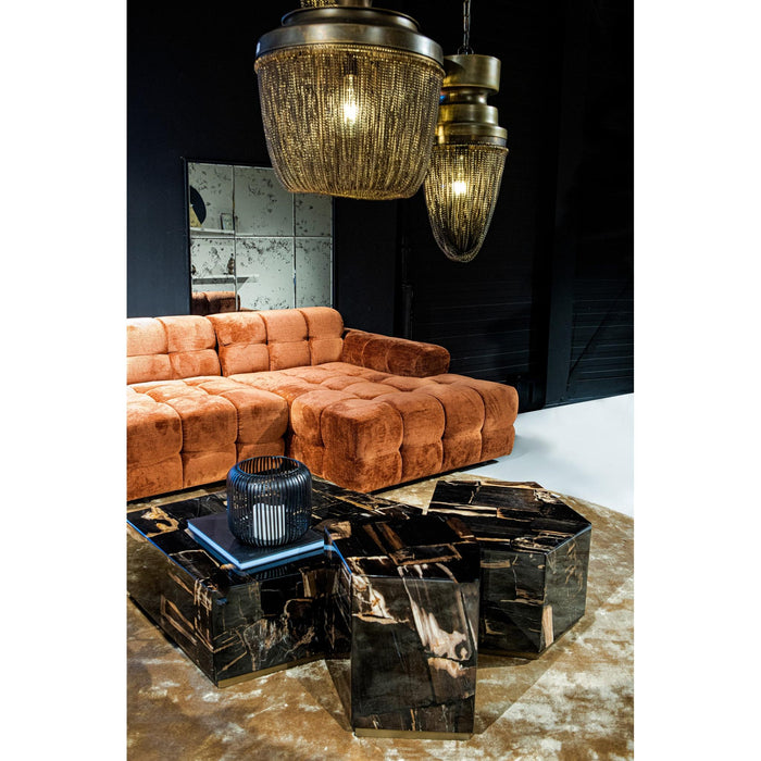 PTMD Rayn Versteend Hout Zwart Coffeetable m-Salontafels-PTMD