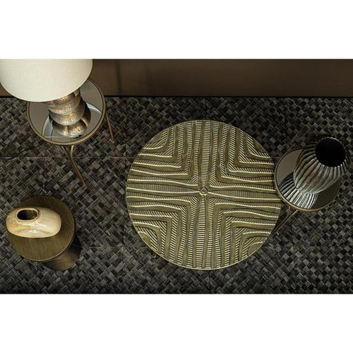 PTMD Rikka Goud Ijzer Fairy Bijzettafel Spiegel Top Rond s-Bijzettafels-PTMD