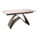 PTMD Shiva Grijs Ceramic Diningtable Extendable Grijs Poot-Eettafels-PTMD