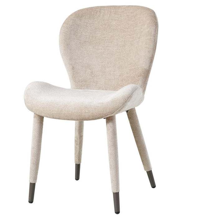 PTMD Thor Beige Eetkamerstoel Aphrodite Stof Poot-Eetkamerstoelen-PTMD