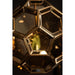 PTMD Thyro Antiek Messing Glas Amber Ball Lamp-Hanglampen-PTMD