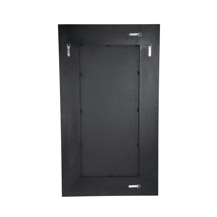 PTMD Tiess Zwart Houten Fineer Spiegel Rect Goud Rim s-Spiegels-PTMD