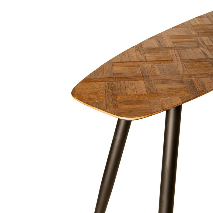 PTMD Tyano Natuurlijk Gerecycled Teak Hout Bijzettafel-Bijzettafels-PTMD
