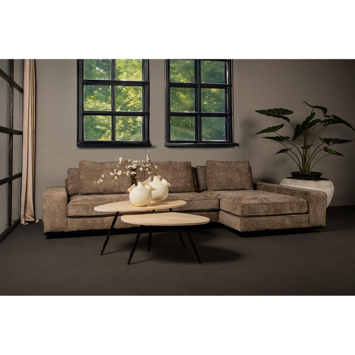 PTMD Veria Set of 2 Salontafels Beige Marmer-Salontafels-PTMD