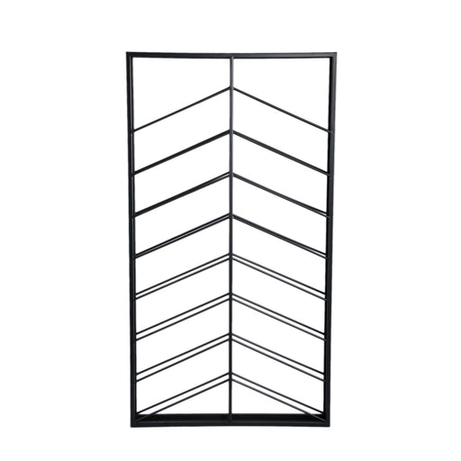 PTMD Vinno Zwart Ijzer Winerack Symmetrisch Laags Rect-Wijnrekken-PTMD