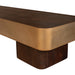 PTMD Warren Salontafel 180x45x31 Bruin Hout Goud Mtl-Salontafels-PTMD