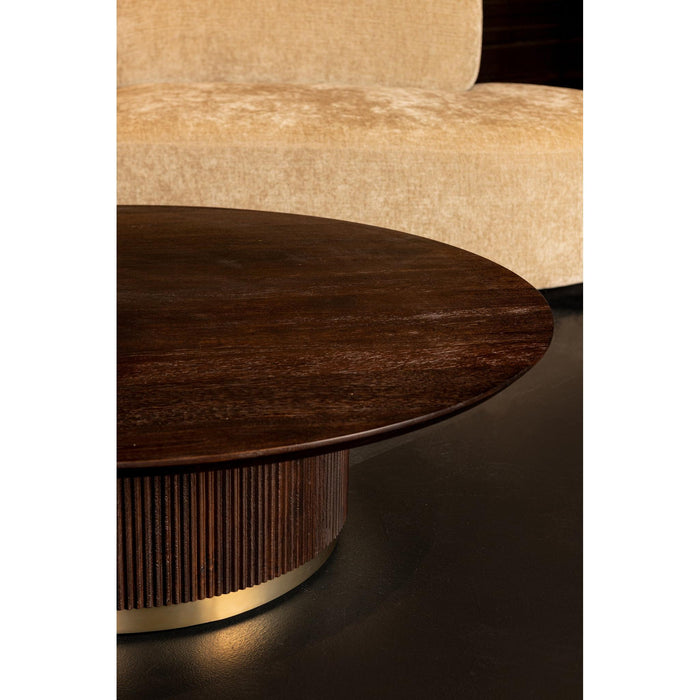 PTMD Xelle Bruin Coffeetable 150cm-Salontafels-PTMD