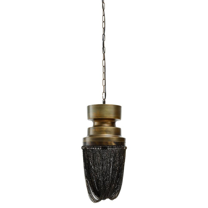PTMD Zelivo Goud Ijzer Hangend Lamp Deco Chains Rond s-Hanglampen-PTMD