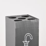 Parapluhouder Antiek Grijs Metaal 22x22x56 cm-Opbergdozen en manden-LABEL51