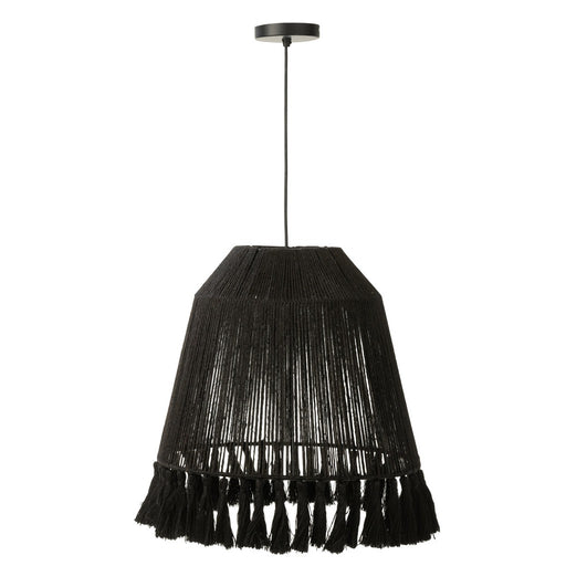 Pendant Lamp Celia Jute Black Large-Hanglampen-J-Line