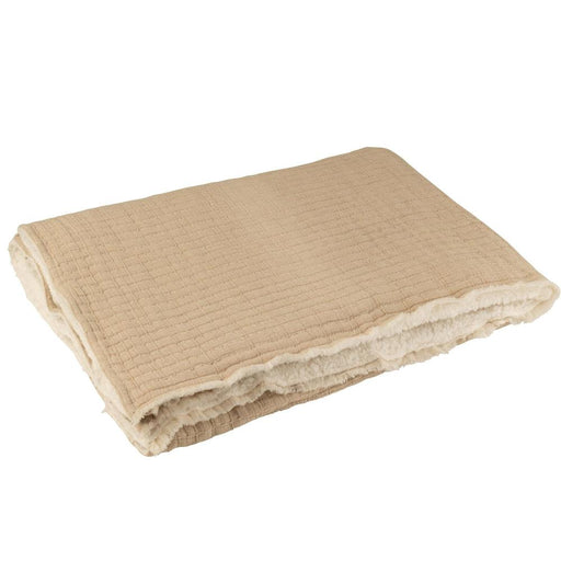 Plaid Beige Polyester 130x180 cm - Polyester,katoen-Plaids-J-Line