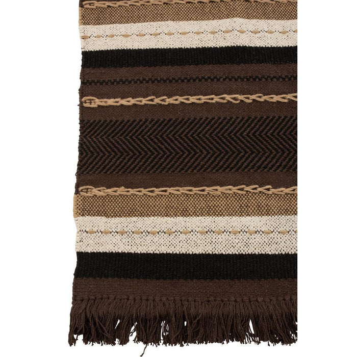 Plaid Bruin Katoen 150x90 cm-Plaids-J-Line