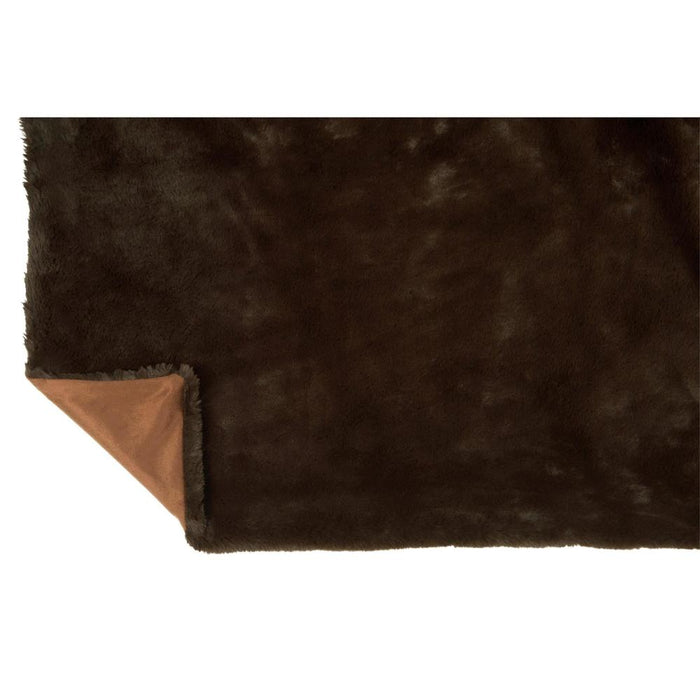 Plaid Bruin Polyester 130x180 cm - Polyester-Plaids-J-Line
