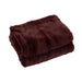 Plaid Burgundy Polyester 130x180 cm-Plaids-J-Line