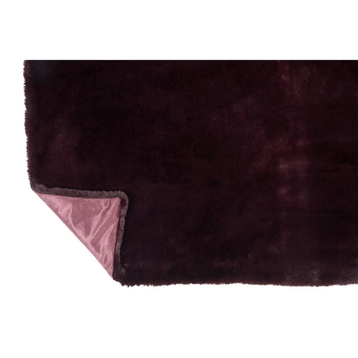 Plaid Burgundy Polyester 130x180 cm-Plaids-J-Line