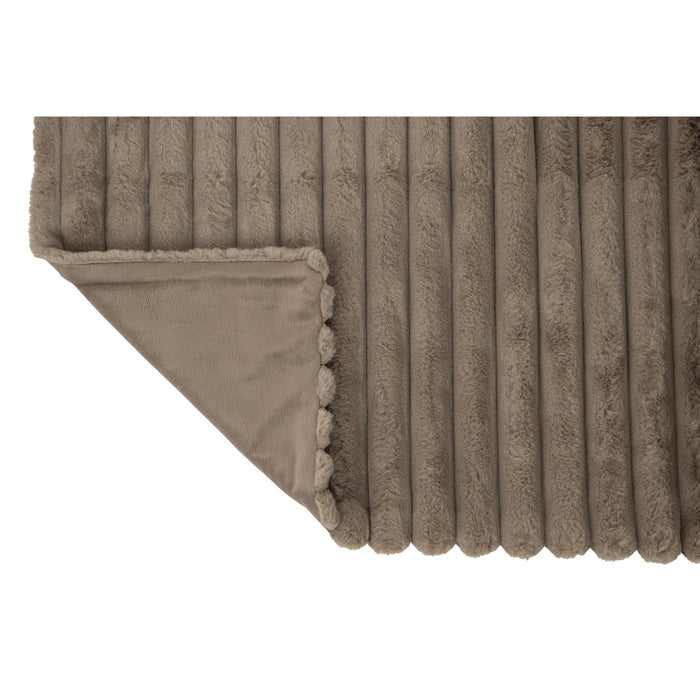 Plaid Corduroy Polyester Mouse Grey 130x3x180-Plaid-J-Line