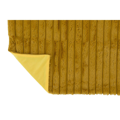 Plaid Corduroy Polyester Ochre 130x3x180-Plaid-J-Line