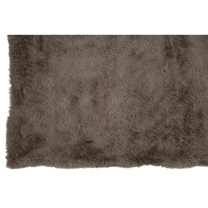 Plaid Grijs Polyester 130x180 cm - Grijs/greige - 79007-Plaid-J-Line