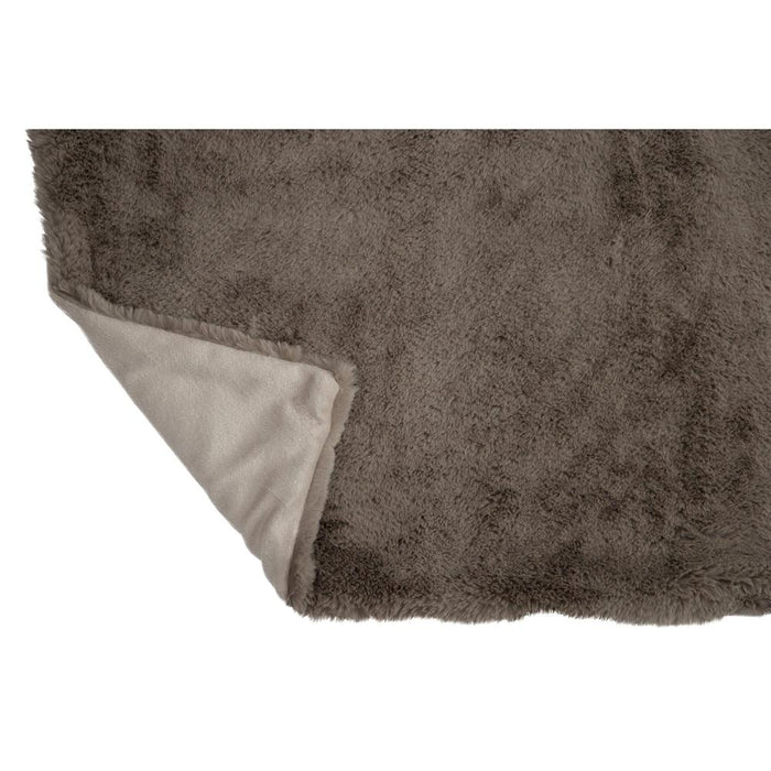 Plaid Grijs Polyester 130x180 cm-Plaids-J-Line