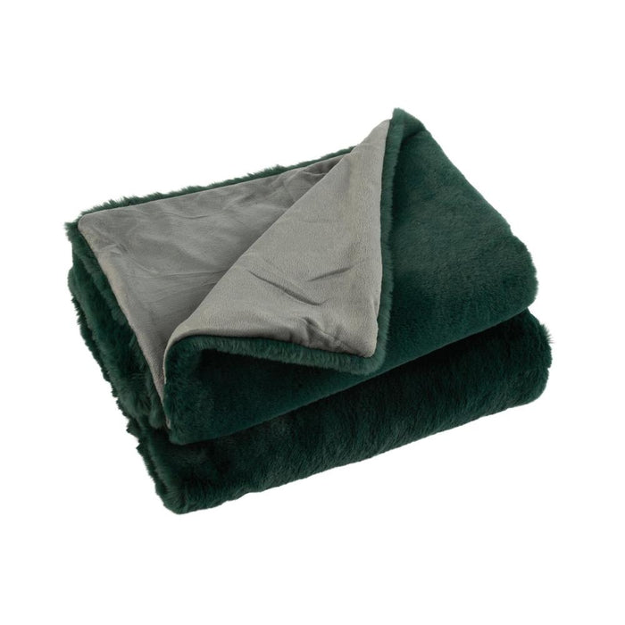 Plaid Groen Polyester 130x180 cm Polyester 76880-Plaids-J-Line
