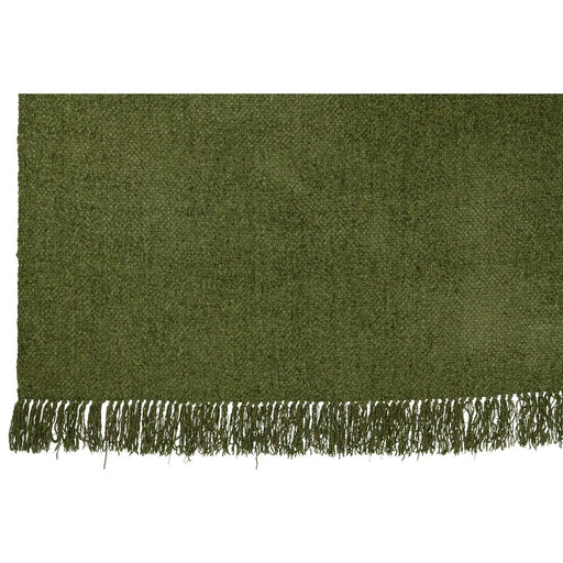 Plaid Groen Viscose Franjes 130x180 cm-Plaid-J-Line