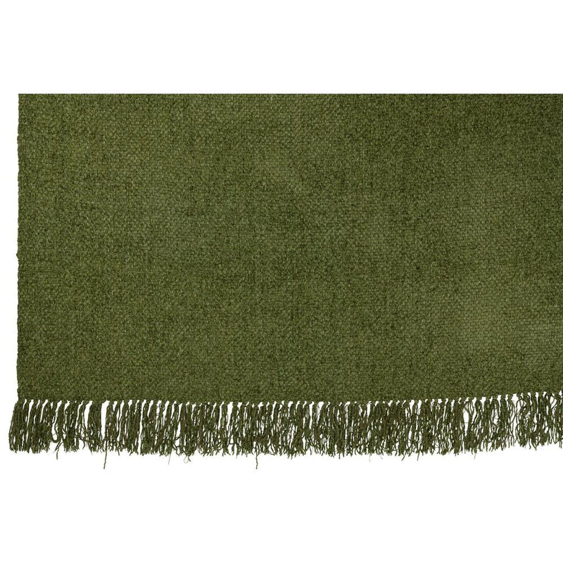 Plaid Groen Viscose Franjes 130x180 cm-Plaids-J-Line