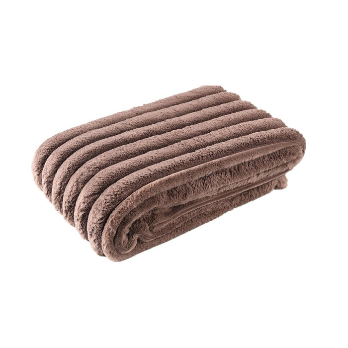 Plaid Hadi Bruin 140x170 cm-PTMD