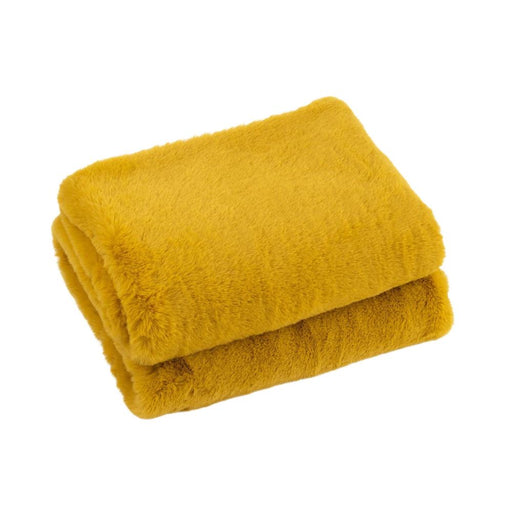 Plaid Oker Polyester 130x180 cm - Polyester(100%) - 18090-Plaid-J-Line