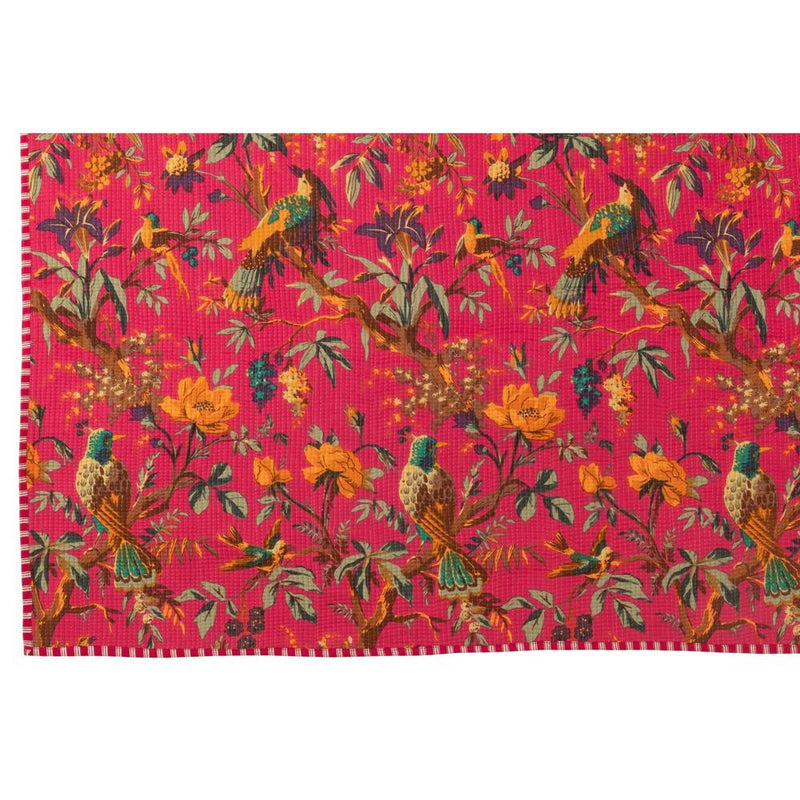 Plaid Roze Katoen / linnen 180x130 cm-Plaids-J-Line