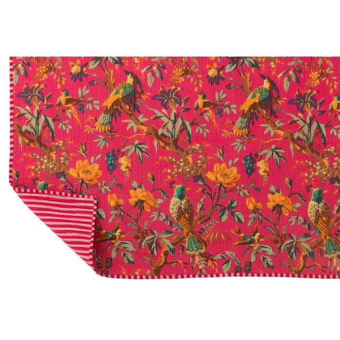 Plaid Roze Katoen / linnen 180x130 cm-Plaids-J-Line