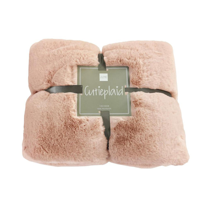 Plaid Roze Polyester 130x180 cm-Plaids-J-Line