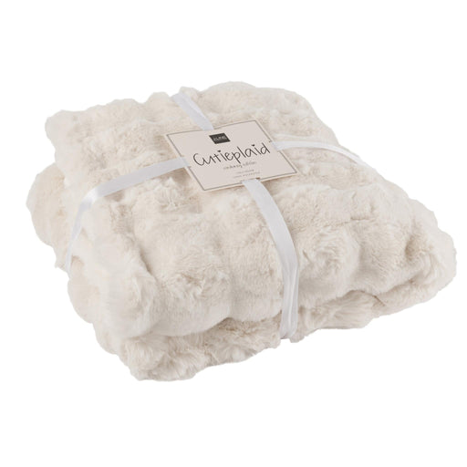 Plaid Wave Polyester White 130x2x180-Plaid-J-Line