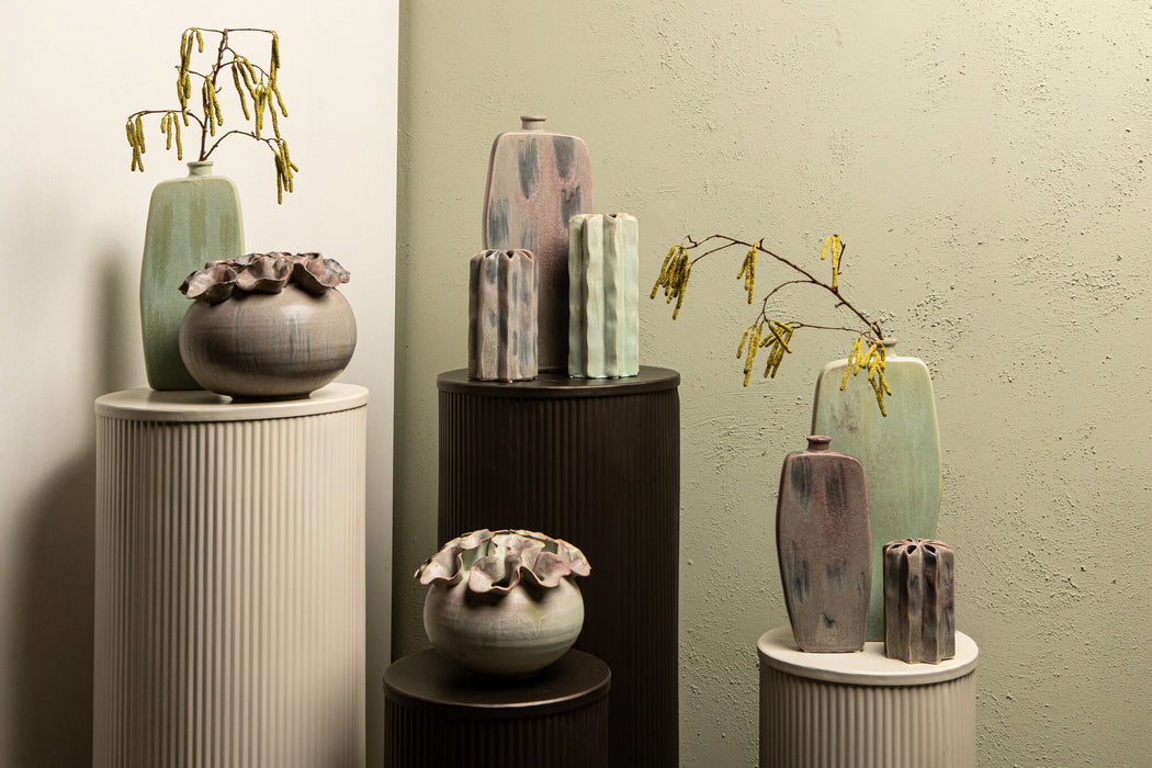Plantenstandaard Midda Set van 2 Grijs