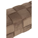 Poef 3-zit textiel/hout bruin-Poefs-J-Line