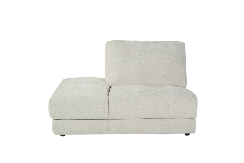 Poef Bank Tivoli Naturel Chenille Ottomane Links 135x102x83 cm-Poefs-LABEL51