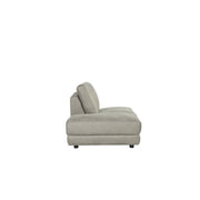 Poef Bank Tivoli Taupe Kunstleder Ottomane Links 135x102x83 cm-Poefs-LABEL51