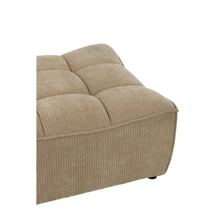 Poef Beige Populierenhout Ottoman 92 cm-Poefen-J-Line