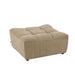 Poef Beige Populierenhout Ottoman 92 cm-Poefen-J-Line