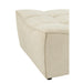 Poef Beige Stof Populierenhout Ottoman 92 cm 92x84x44 cm-Poefs-J-Line