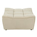 Poef Beige Stof Populierenhout Ottoman 92 cm-Poefen-J-Line
