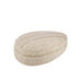 Poef Beige Wol Steen J-Line 90 cm-Poefs-J-Line