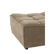Poef Bruin Populierenhout Ottoman 92 cm 92x84x44 cm-Poefs-J-Line