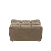 Poef Bruin Populierenhout Ottoman 92 cm 92x84x44 cm-Poefs-J-Line
