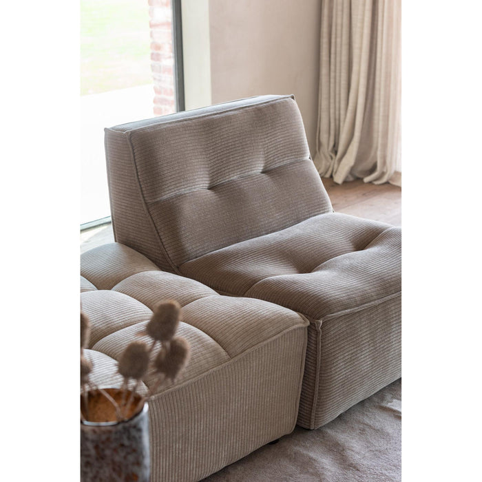 Poef Bruin Populierenhout Ottoman 92 cm-Poefen-J-Line