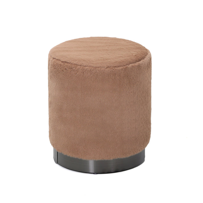 Poef Cemile Polyester Bruin-Poefs-PTMD