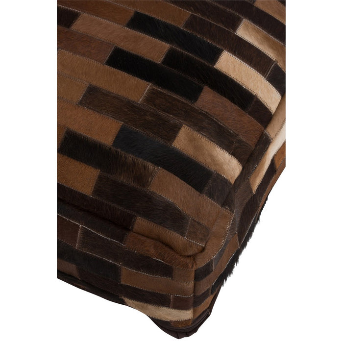 Poef Chalet leder bruin-Poefs-J-Line