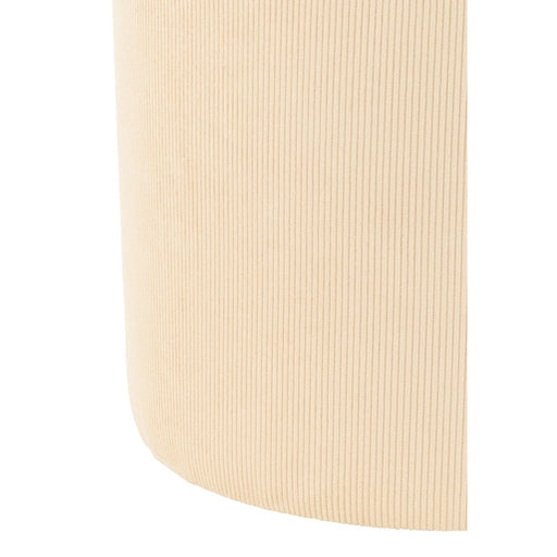 Poef Crème Corduroy Velvet 43 cm-Poefen-J-Line